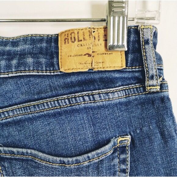 Hollister Jeans Women's 27x29 Cotton Elastistine Skinny Distressed Low Rise - Picture 4 of 9